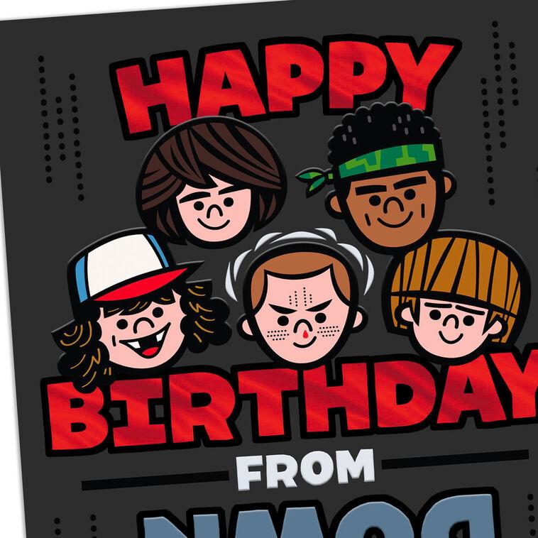Hallmark Netflix Stranger Things From The Upside Down Birthday Card