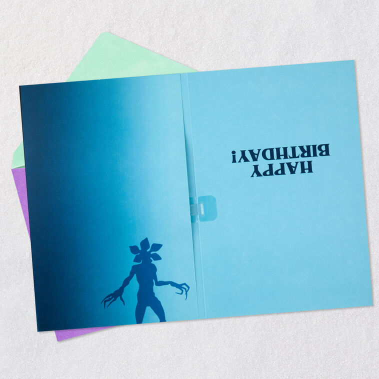 Hallmark Netflix Stranger Things Upside Down Musical Birthday Card
