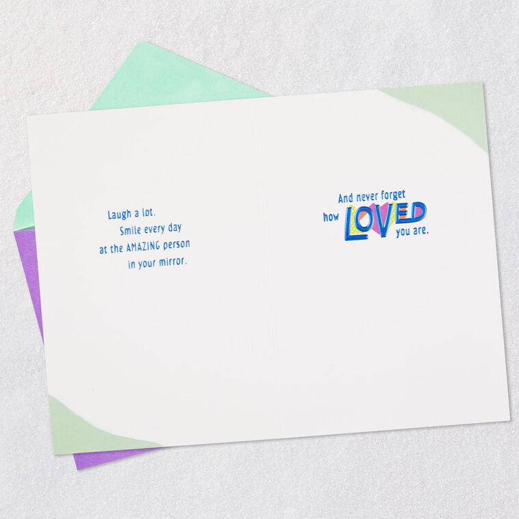 Hallmark Never Forget How Loved You Are Birthday Card For Granddaughter