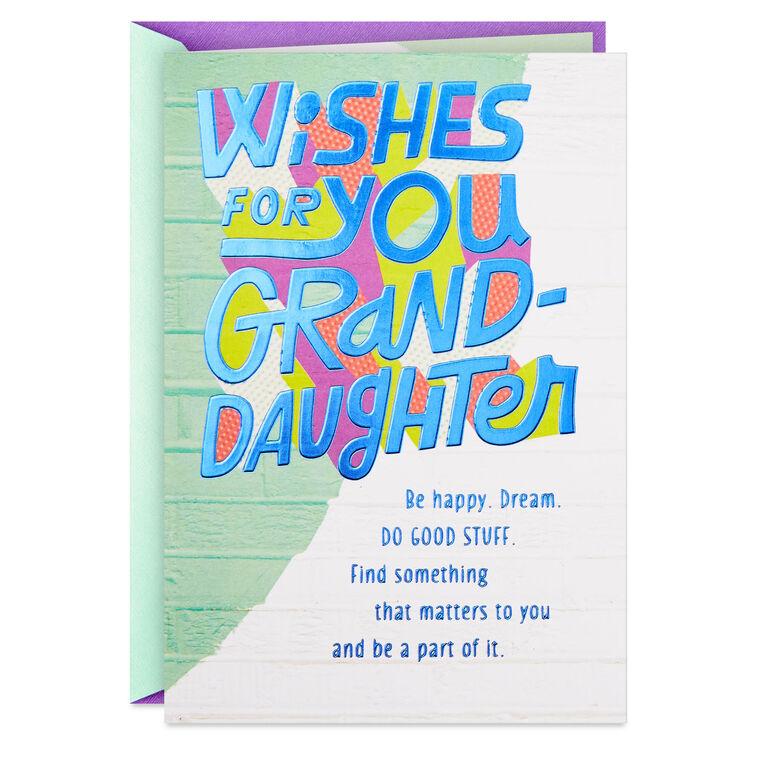 hallmark Never Forget How Loved You Are Birthday Card for Granddaughter