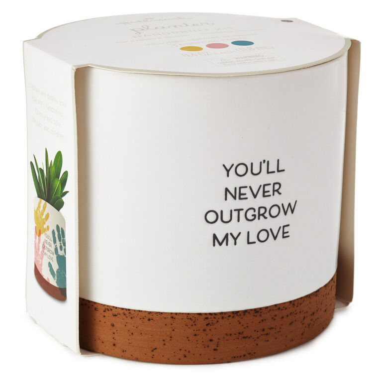 Hallmark Never Outgrow My Love Planter Handprint Kit