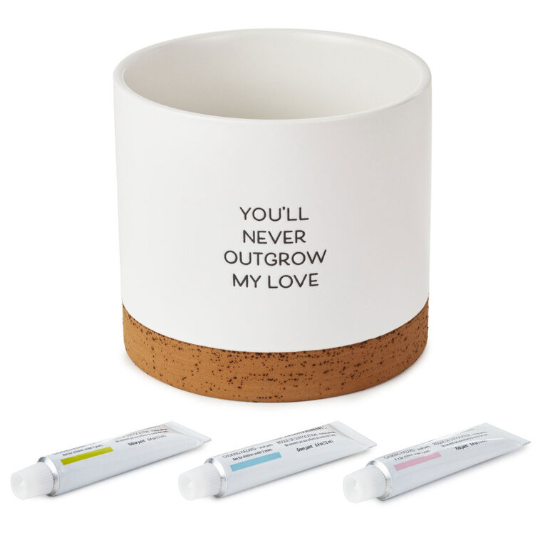 hallmark Never Outgrow My Love Planter Handprint Kit