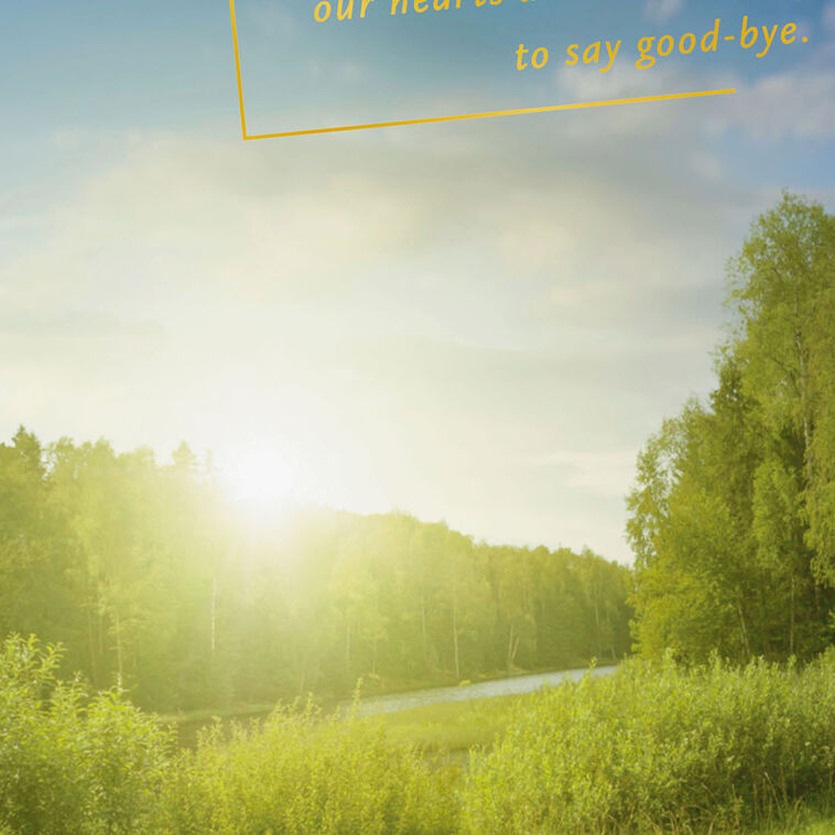 Hallmark Never Ready To Say Good-Bye Sympathy Card For Loss After Long Illness