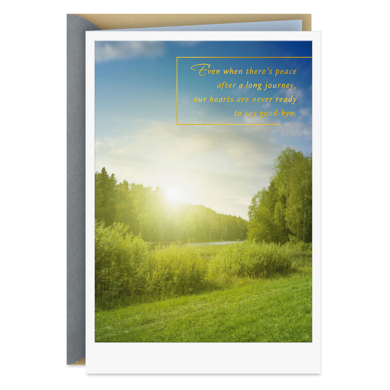 hallmark Never Ready to Say Good-Bye Sympathy Card for Loss After Long Illness