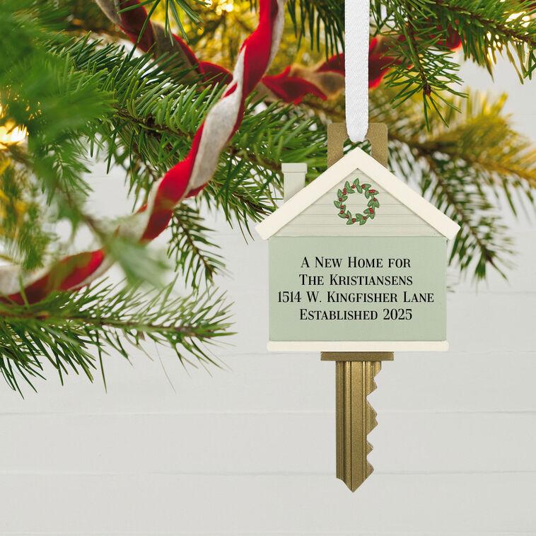 Hallmark New Home Key Personalized Ornament Custom Text