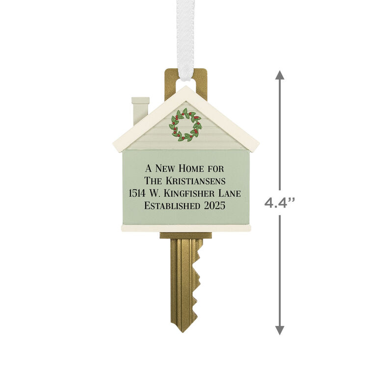 Hallmark New Home Key Personalized Ornament Custom Text