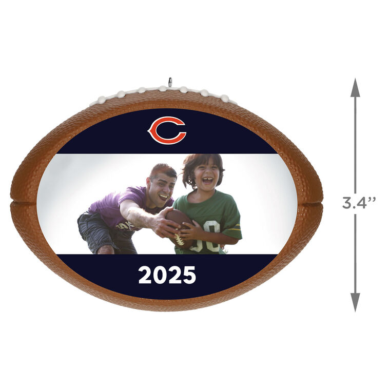 Hallmark NFL Chicago Bears Football Personalized Ornament Custom Photo And Text