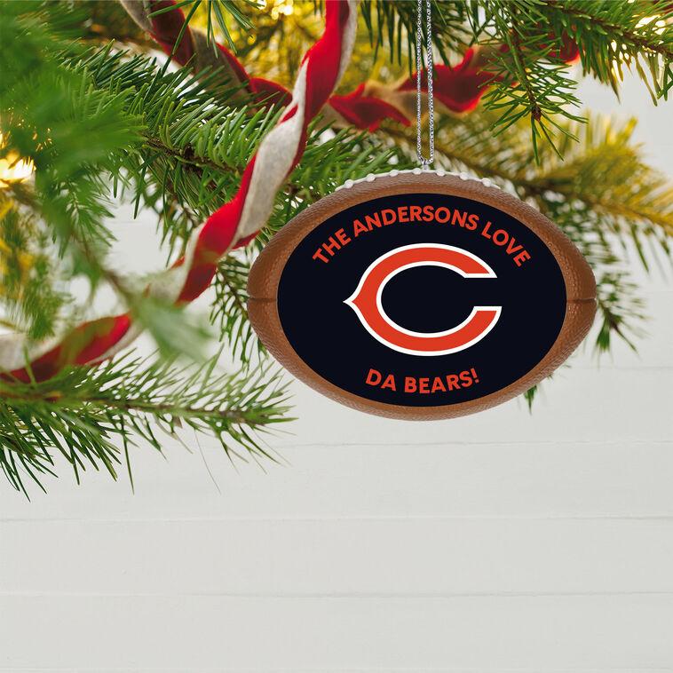 Hallmark NFL Chicago Bears Football Personalized Ornament Custom Text