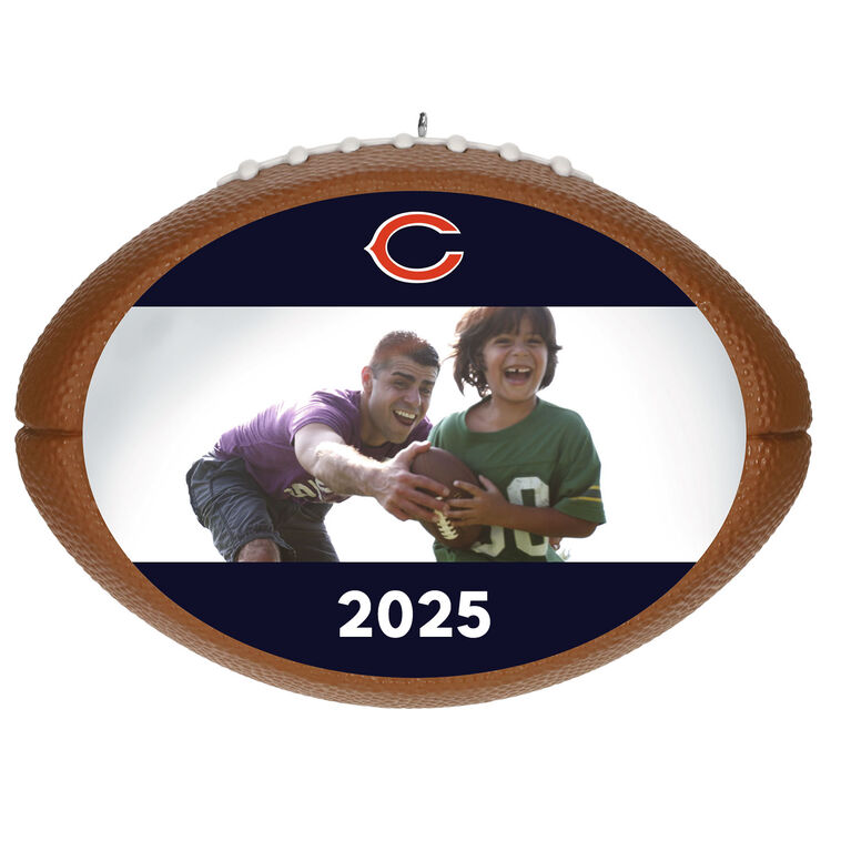 hallmark NFL Chicago Bears Football Personalized Ornament Custom Photo and Text