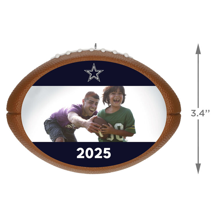 Hallmark NFL Dallas Cowboys Football Personalized Ornament Custom Photo And Text