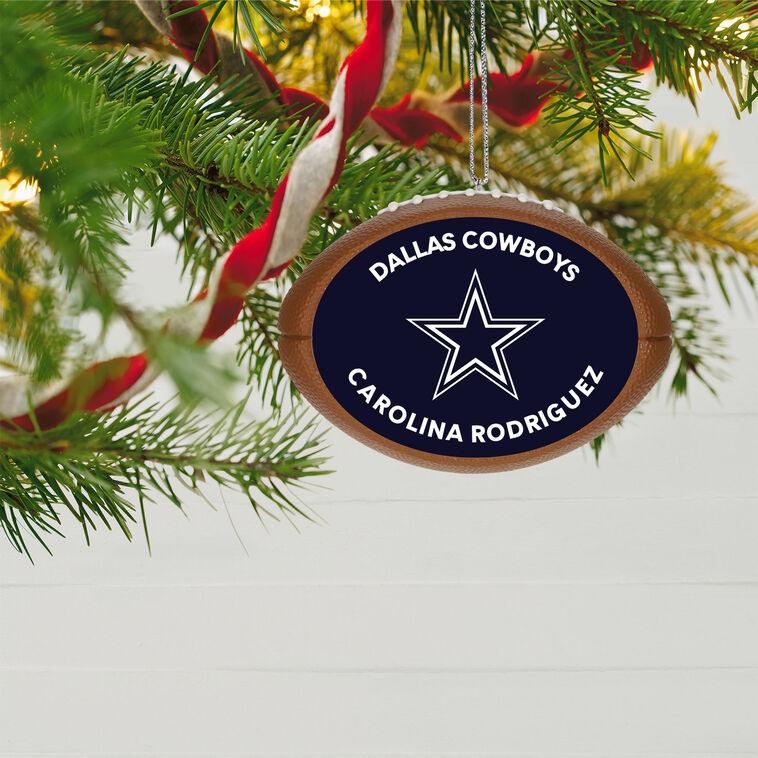 Hallmark NFL Dallas Cowboys Football Personalized Ornament Custom Text