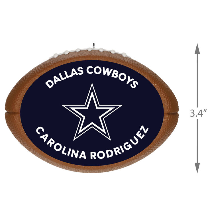 Hallmark NFL Dallas Cowboys Football Personalized Ornament Custom Text