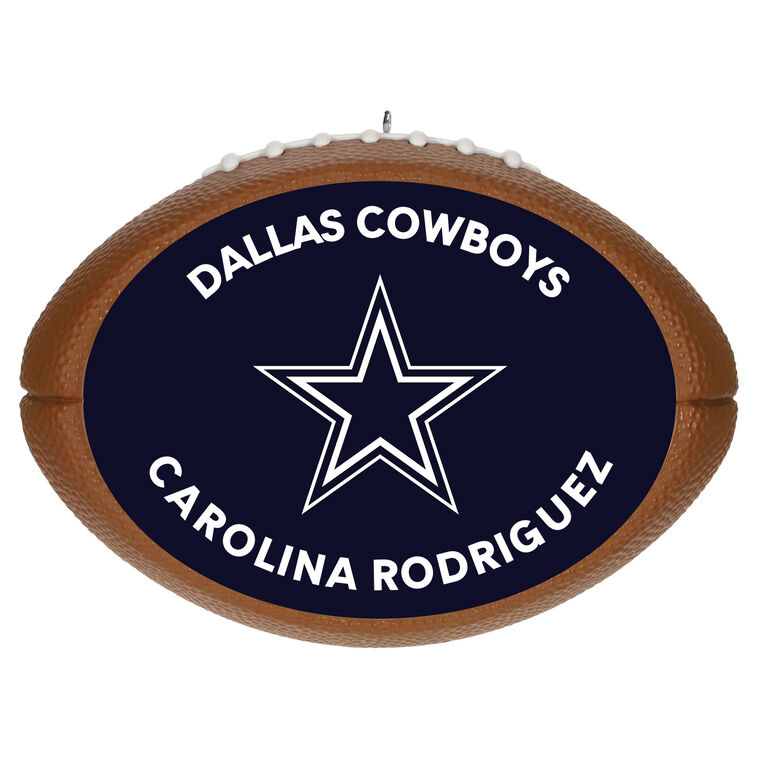 hallmark NFL Dallas Cowboys Football Personalized Ornament Custom Text