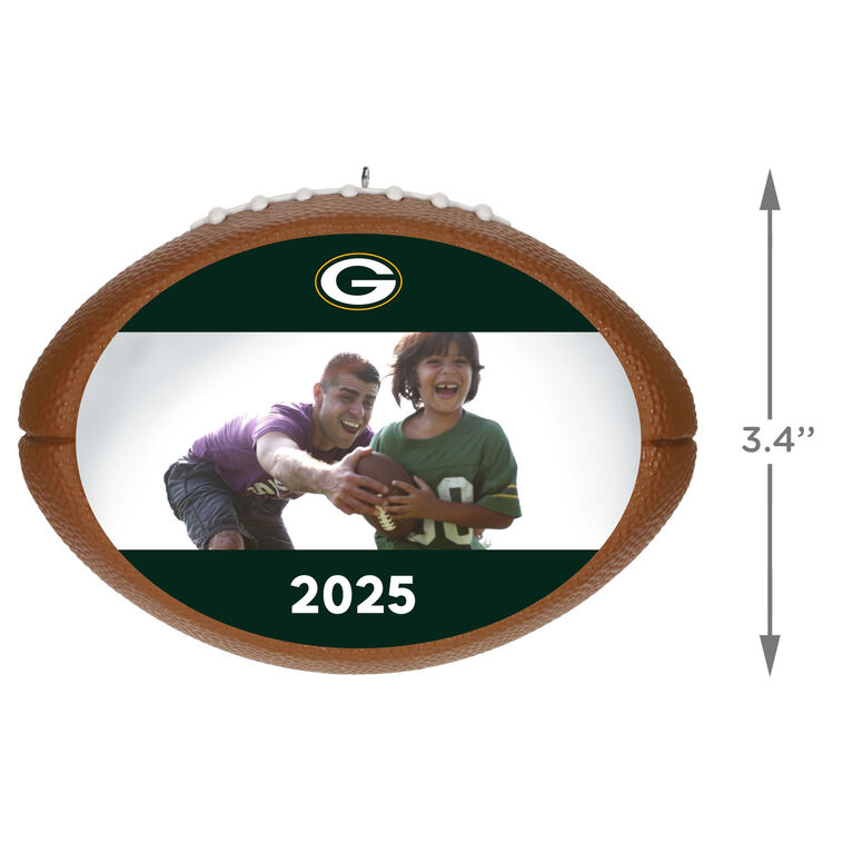 Hallmark NFL Green Bay Packers Football Personalized Ornament Custom Photo And Text
