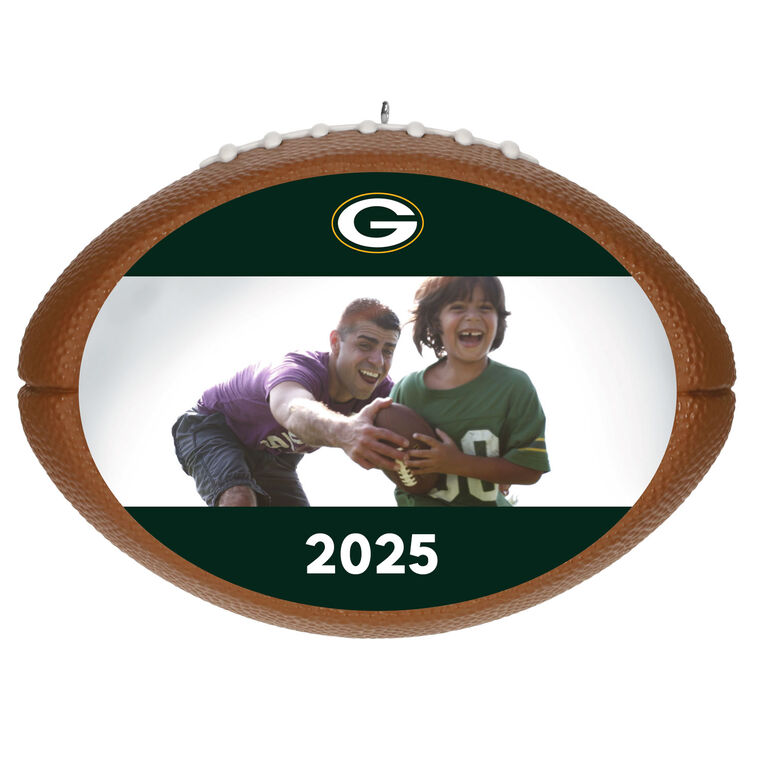 hallmark NFL Green Bay Packers Football Personalized Ornament Custom Photo and Text