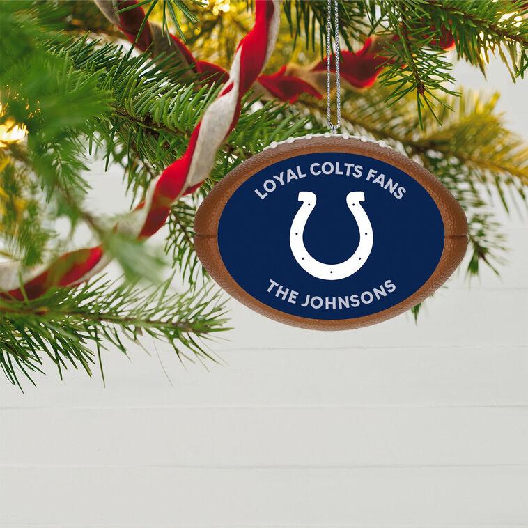 Hallmark NFL Indianapolis Colts Football Personalized Ornament Custom Text