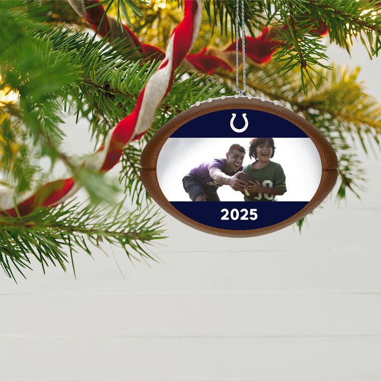 Hallmark NFL Indianapolis Colts Football Personalized Ornament Custom Photo And Text