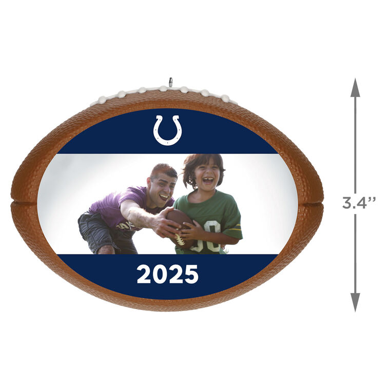 Hallmark NFL Indianapolis Colts Football Personalized Ornament Custom Photo And Text