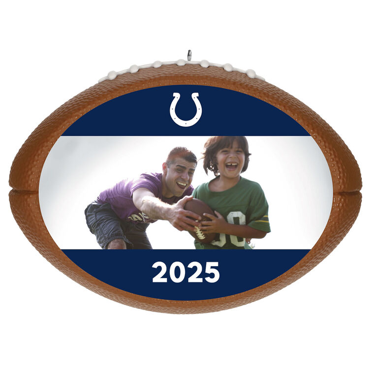 hallmark NFL Indianapolis Colts Football Personalized Ornament Custom Photo and Text
