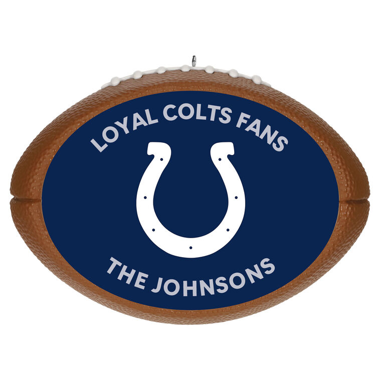 hallmark NFL Indianapolis Colts Football Personalized Ornament Custom Text