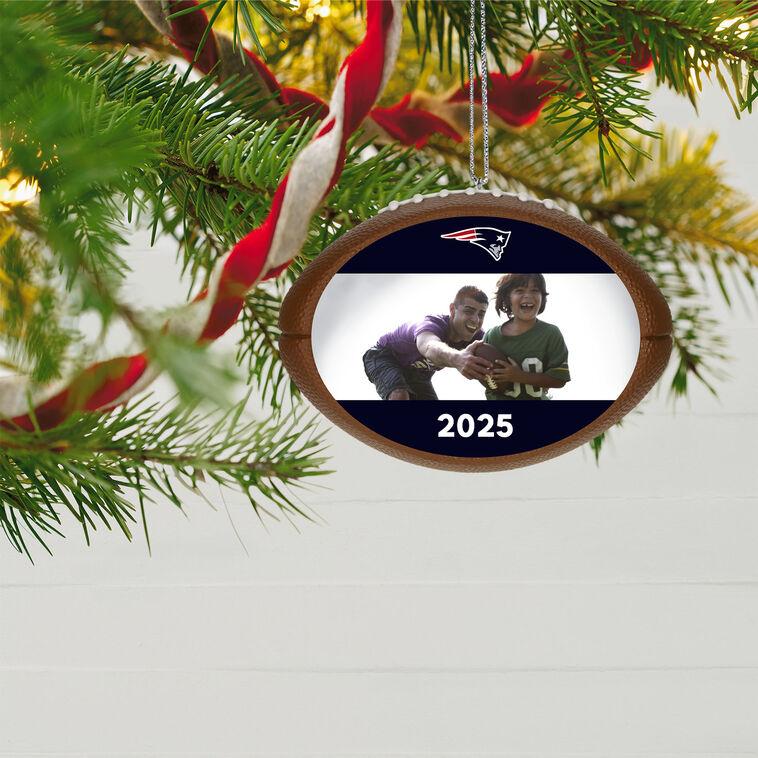 Hallmark NFL New England Patriots Football Personalized Ornament Custom Photo And Text