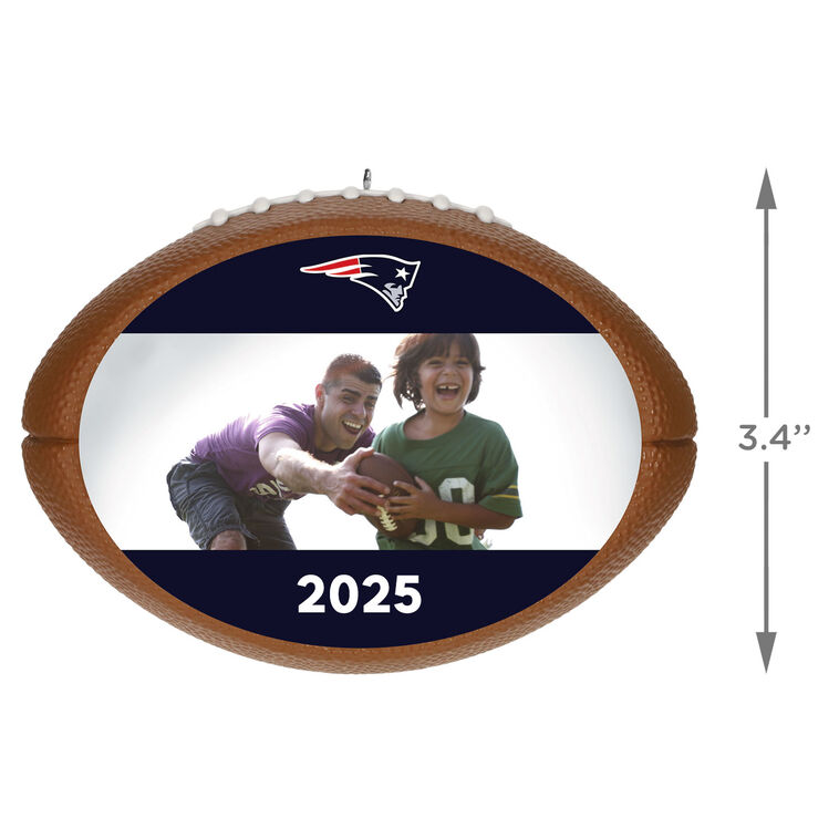 Hallmark NFL New England Patriots Football Personalized Ornament Custom Photo And Text