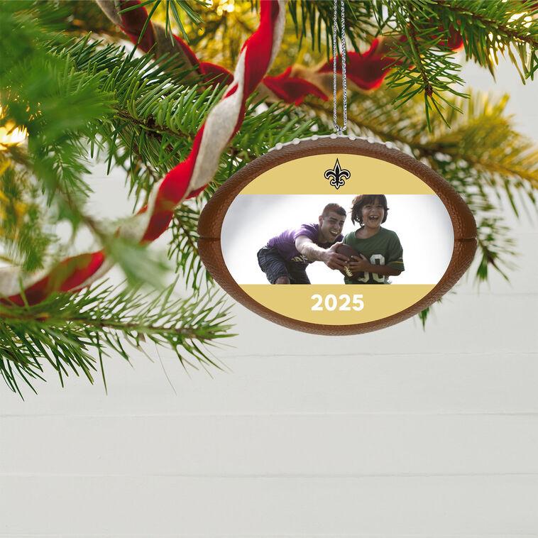 Hallmark NFL New Orleans Saints Football Personalized Ornament Custom Photo And Text