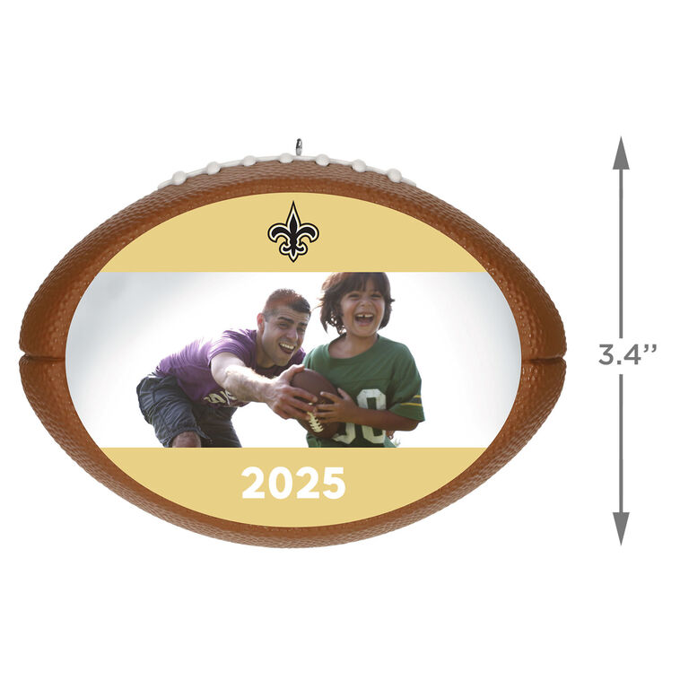 Hallmark NFL New Orleans Saints Football Personalized Ornament Custom Photo And Text