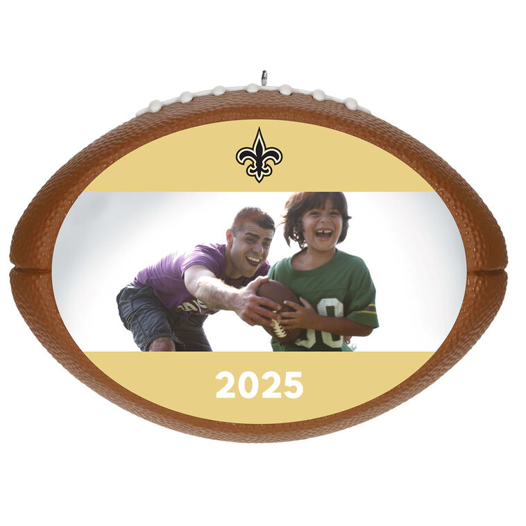 hallmark NFL New Orleans Saints Football Personalized Ornament Custom Photo and Text