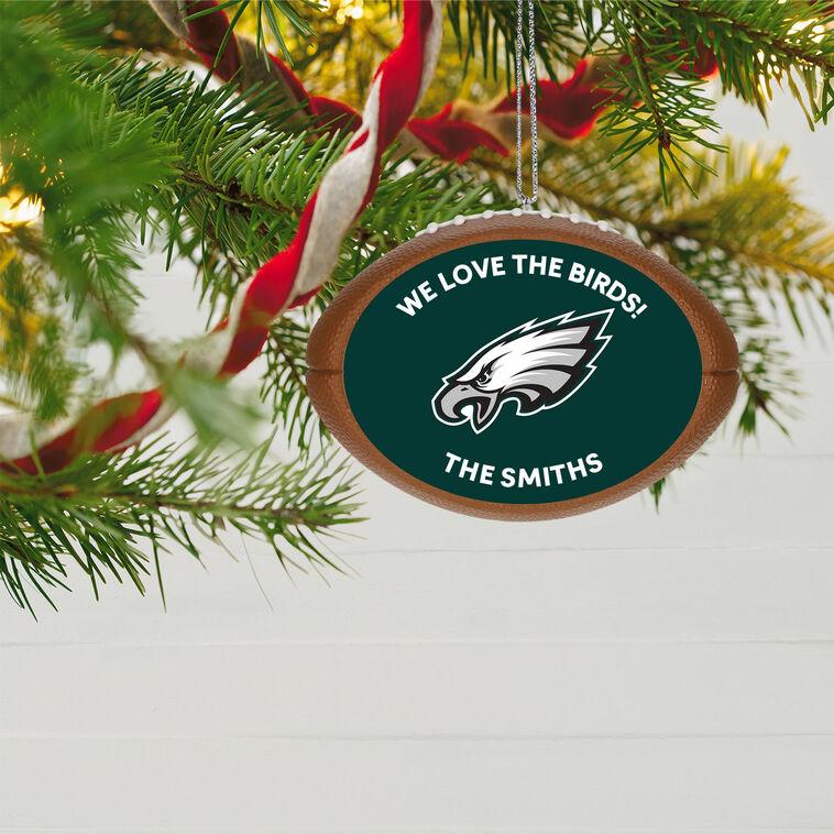 Hallmark NFL Philadelphia Eagles Football Personalized Ornament Custom Text