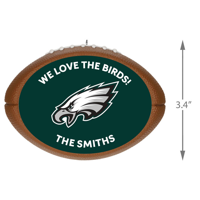 Hallmark NFL Philadelphia Eagles Football Personalized Ornament Custom Text