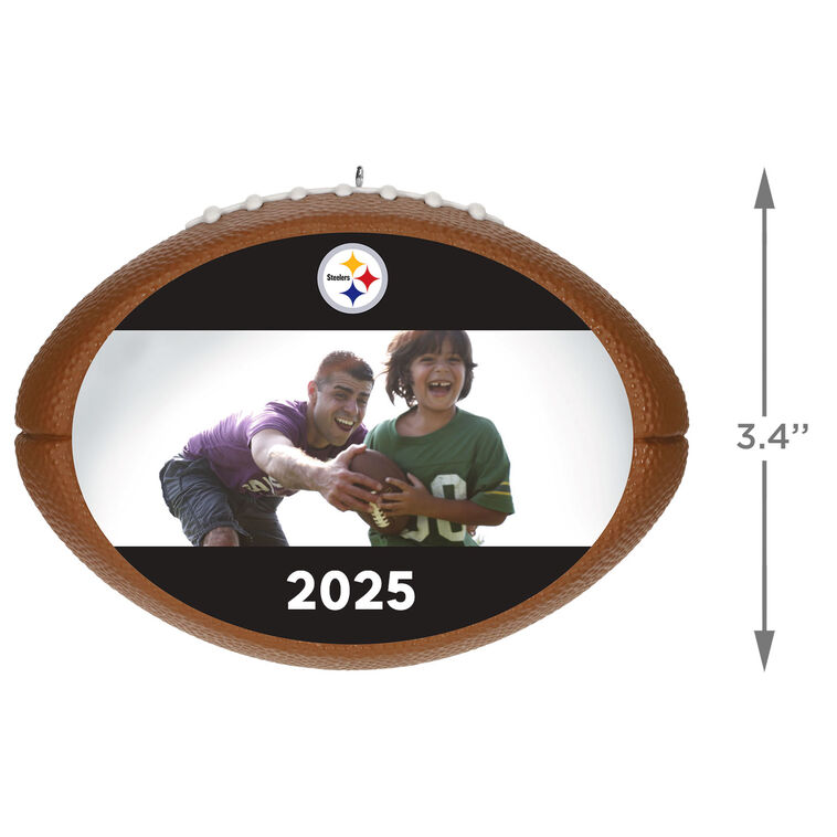 Hallmark NFL Pittsburgh Steelers Football Personalized Ornament Custom Photo And Text