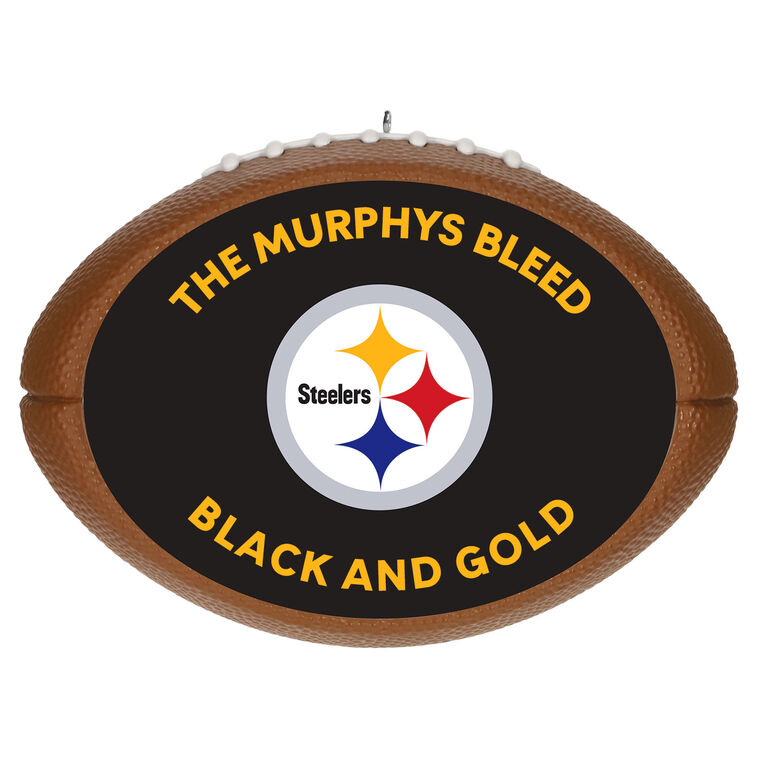 hallmark NFL Pittsburgh Steelers Football Personalized Ornament Custom Text