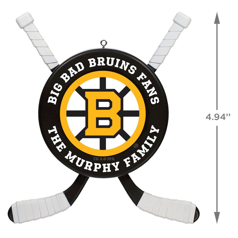 Hallmark NHL Boston Bruins® Hockey Personalized Ornament Custom Text