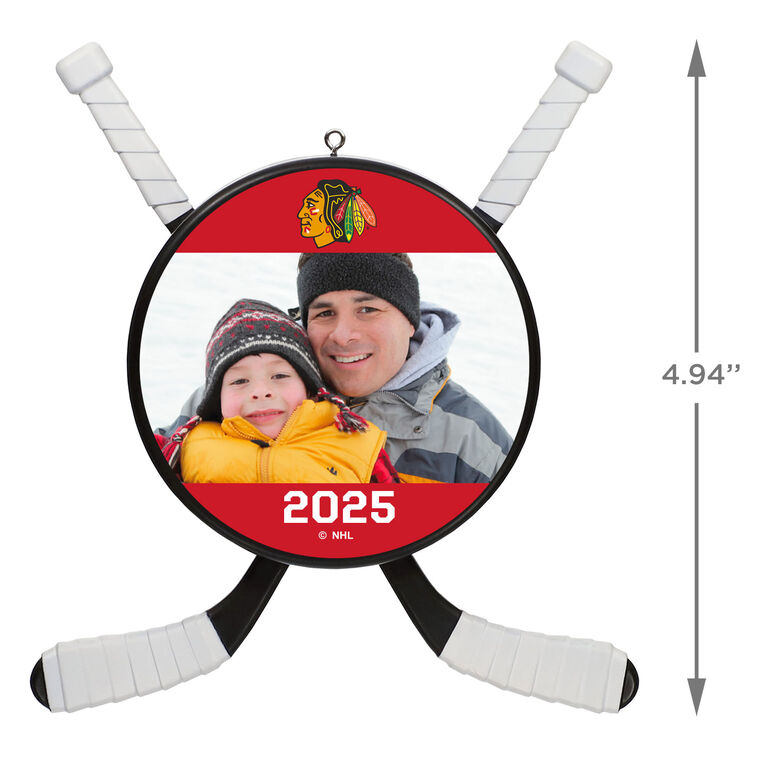 Hallmark NHL Chicago Blackhawks® Hockey Personalized Ornament Custom Photo And Text