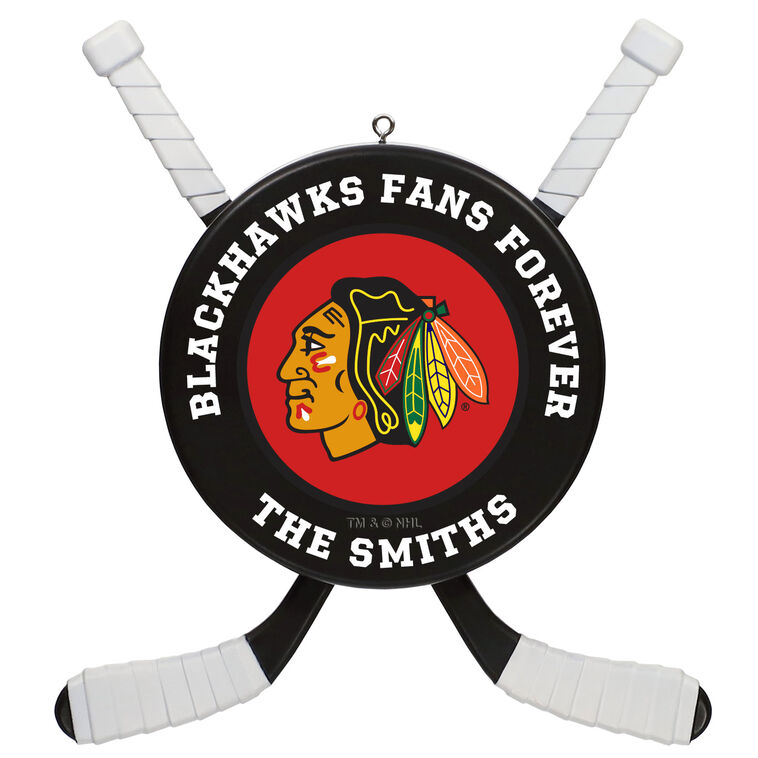 hallmark NHL Chicago Blackhawks® Hockey Personalized Ornament Custom Text