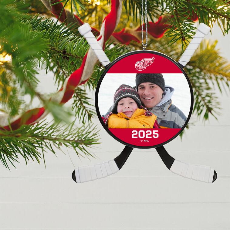 Hallmark NHL Detroit Red Wings® Hockey Personalized Ornament Custom Photo And Text