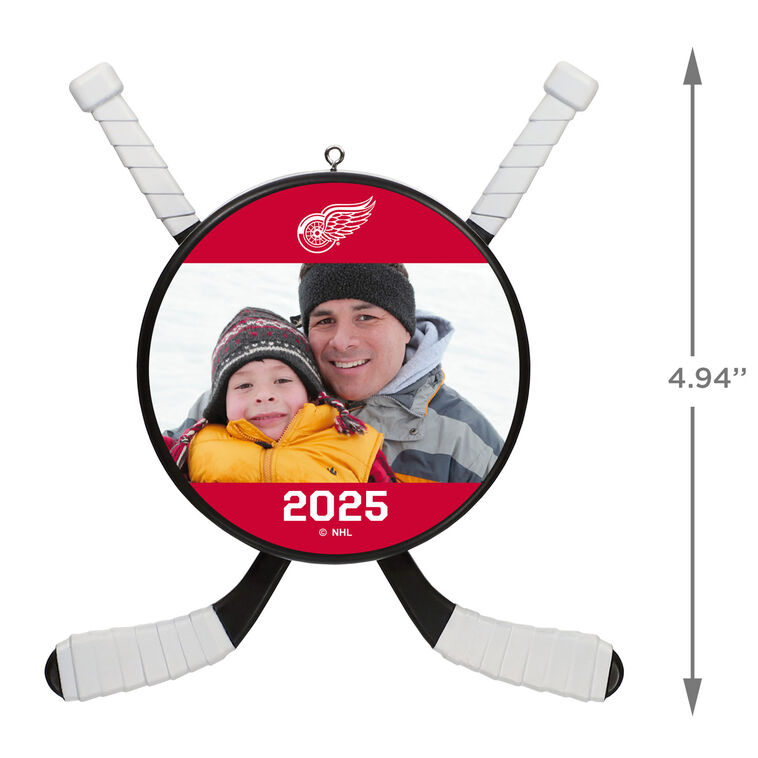 Hallmark NHL Detroit Red Wings® Hockey Personalized Ornament Custom Photo And Text