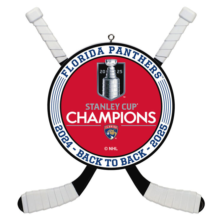 hallmark NHL Florida Panthers™ 2025 Stanley Cup® Champions Hockey Ornament
