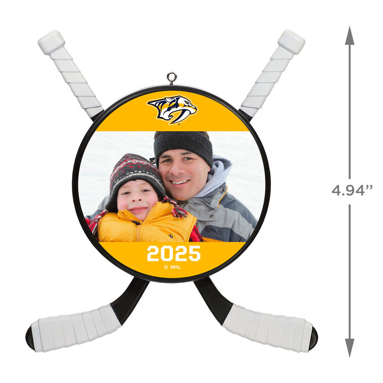 Hallmark NHL Nashville Predators® Hockey Personalized Ornament Custom Photo And Text