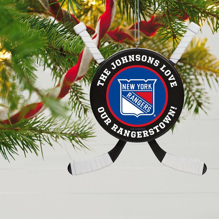 Hallmark NHL New York Rangers® Hockey Personalized Ornament Custom Text