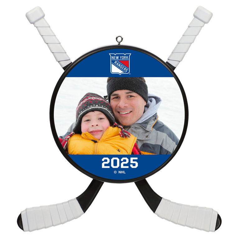 hallmark NHL New York Rangers® Hockey Personalized Ornament Custom Photo and Text
