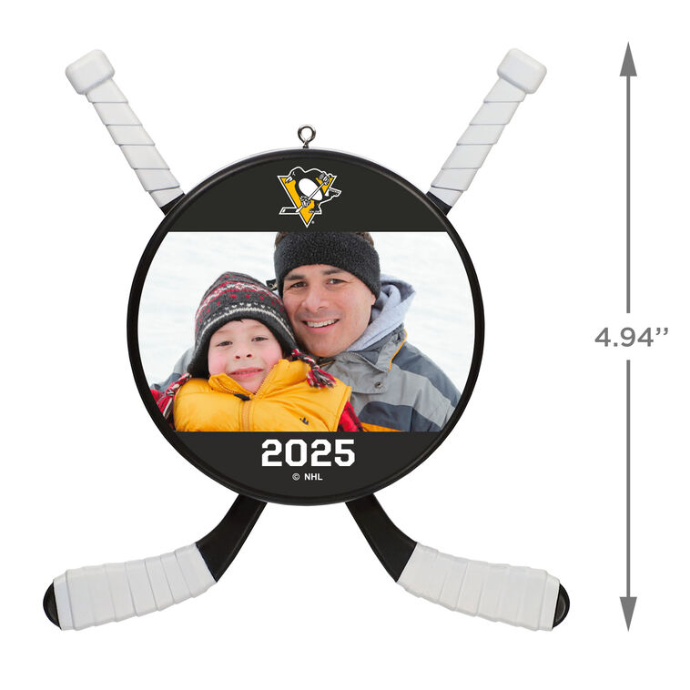 Hallmark NHL Pittsburgh Penguins® Hockey Personalized Ornament Custom Photo And Text