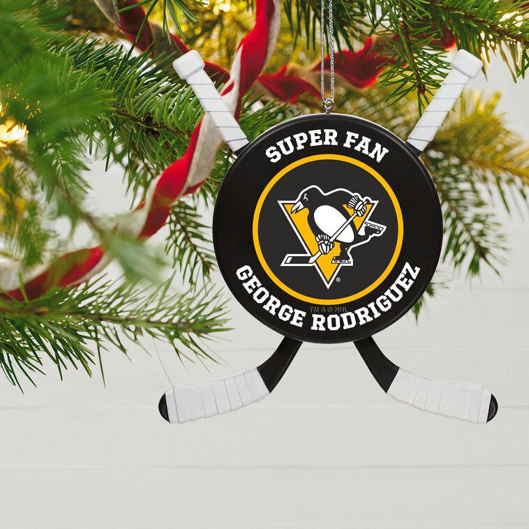 Hallmark NHL Pittsburgh Penguins® Hockey Personalized Ornament Custom Text