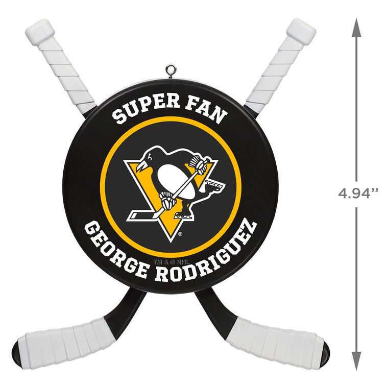 Hallmark NHL Pittsburgh Penguins® Hockey Personalized Ornament Custom Text