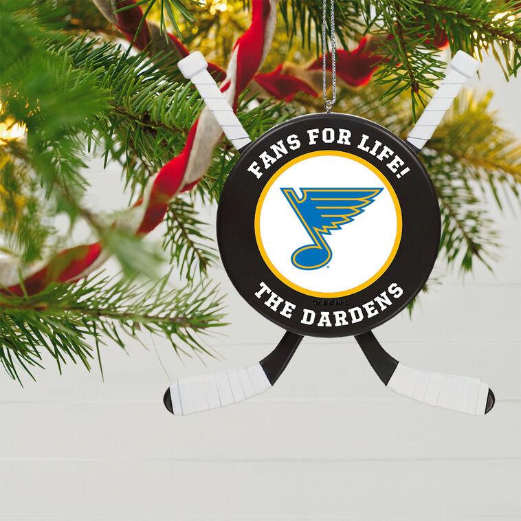 Hallmark NHL St. Louis Blues® Hockey Personalized Ornament Custom Text