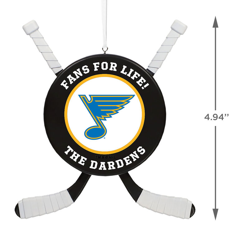Hallmark NHL St. Louis Blues® Hockey Personalized Ornament Custom Text