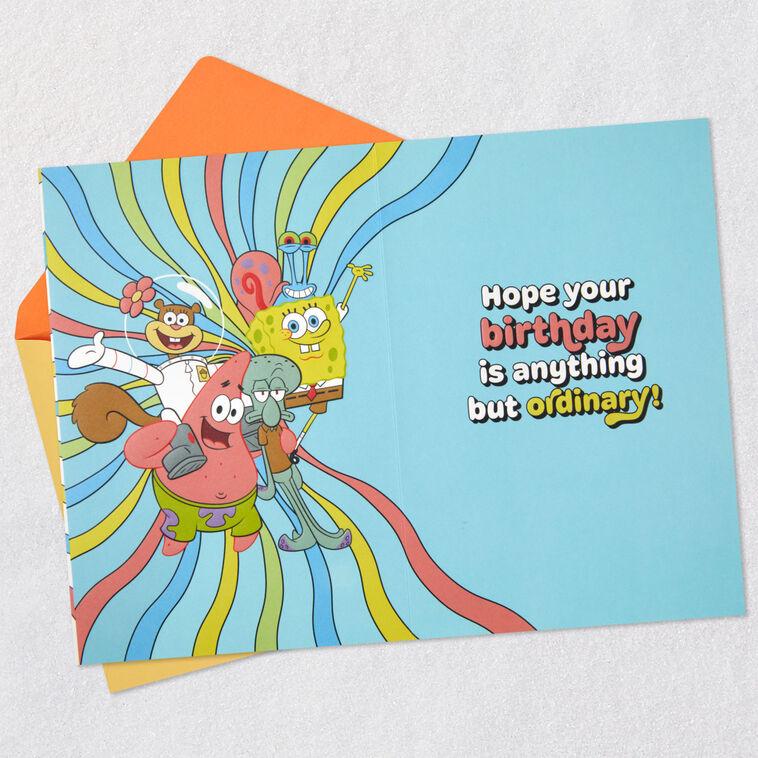 Hallmark Nickelodeon SpongeBob SquarePants Best Day Ever Musical Birthday Card For Kids With Light