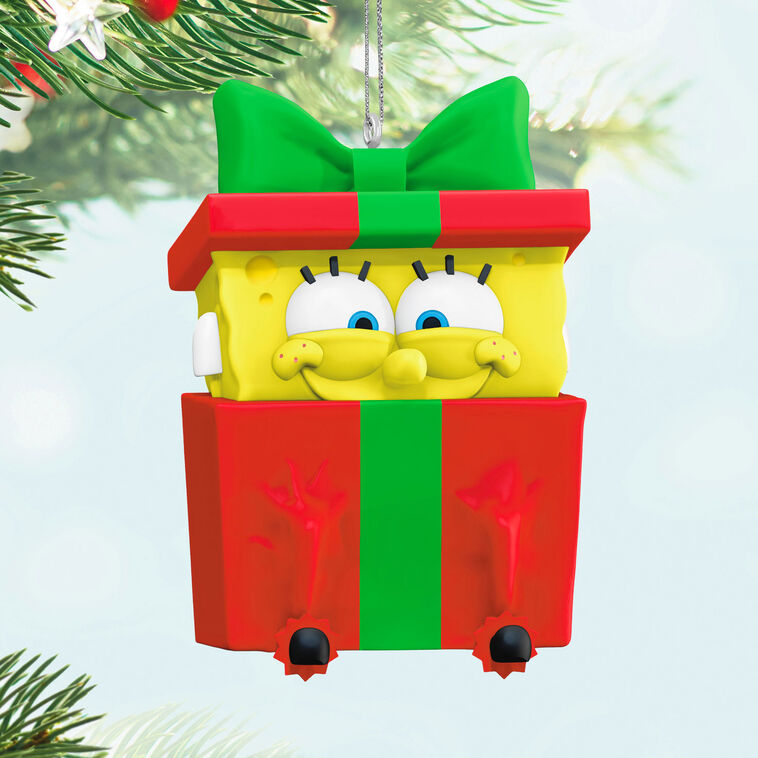 Hallmark Nickelodeon SpongeBob SquarePants Sponge-Boxed For Christmas Ornament