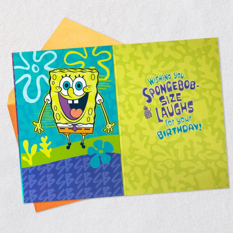 Hallmark Nickelodeon SpongeBob SquarePants Wishing You Laughs Birthday Card